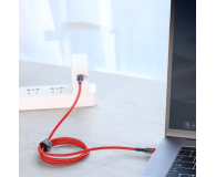 Baseus Kabel USB-C - USB-C PD QC 60W 3A 480Mb/s 1m czarno-czerwony - 1502028 - zdjęcie 2